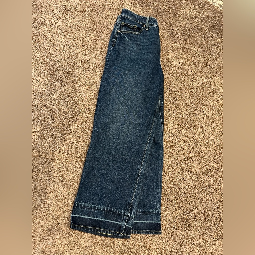 Express Dark Blue High Rise Jeans - Picture 5 of 5